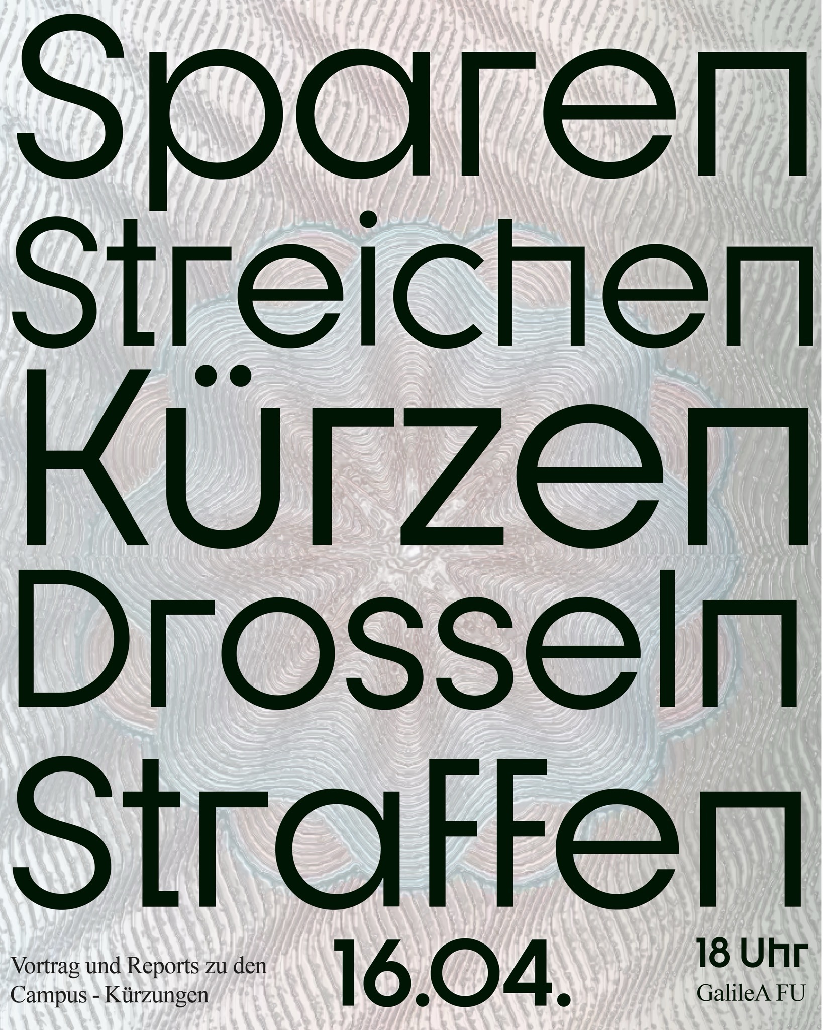 Plakat Austerität